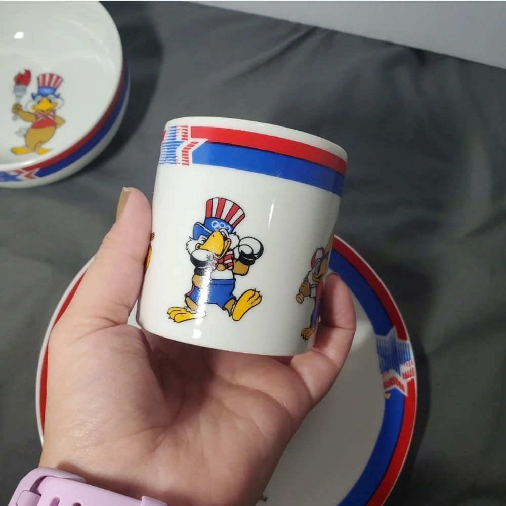 1984 Los Angeles Olympics Children's Set by Pfaltzgraff - Multicolor
